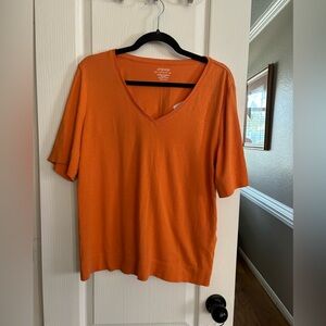 Chicos size 2 the ultimate tee. V-neck size large.